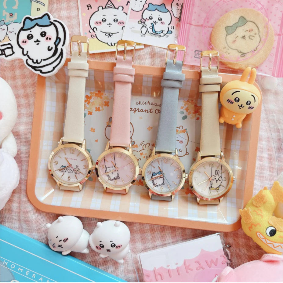 Zakkaholic | Chiikawa Faux Leather Strap Watch