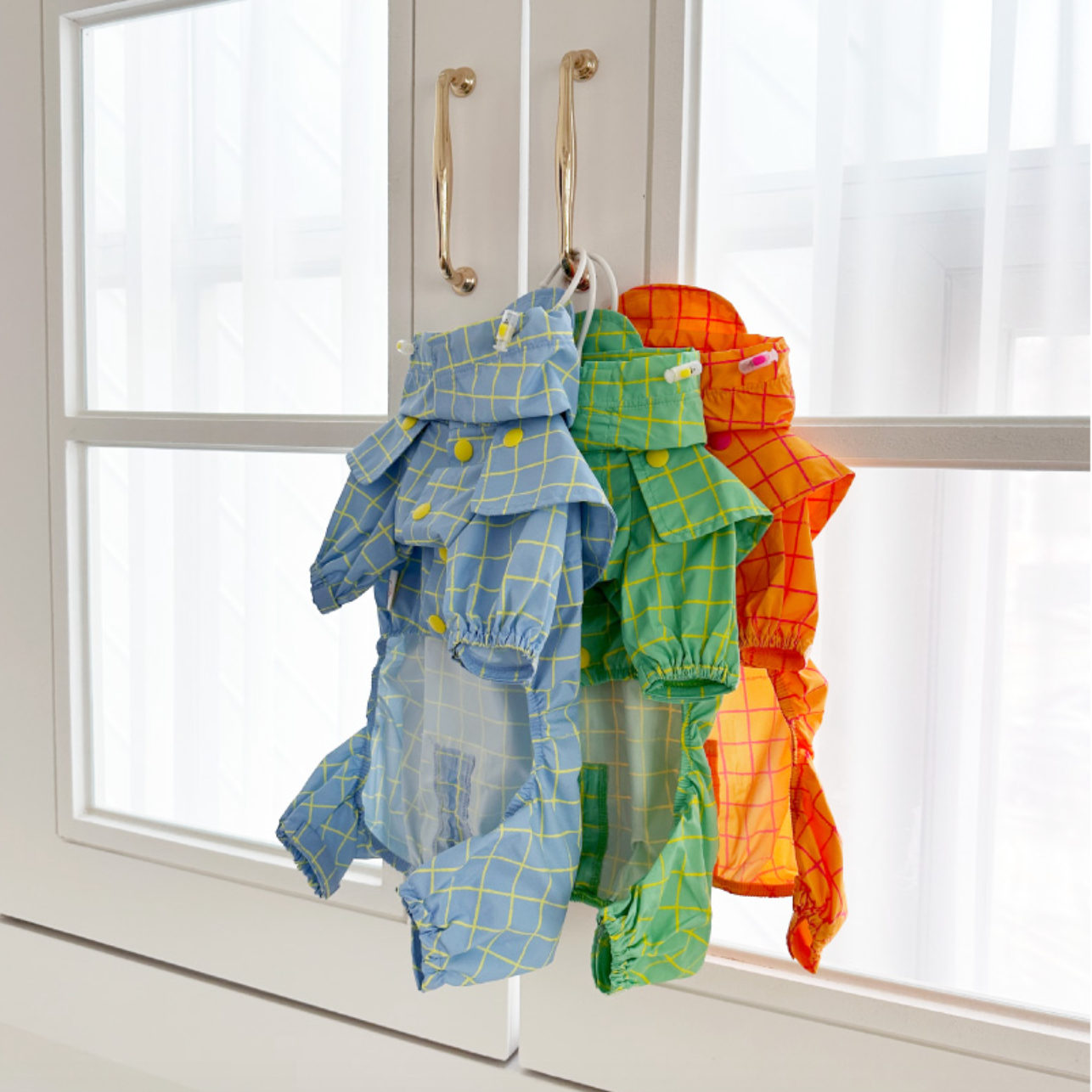 Pet Daily | Pet Checked Cape Raincoat
