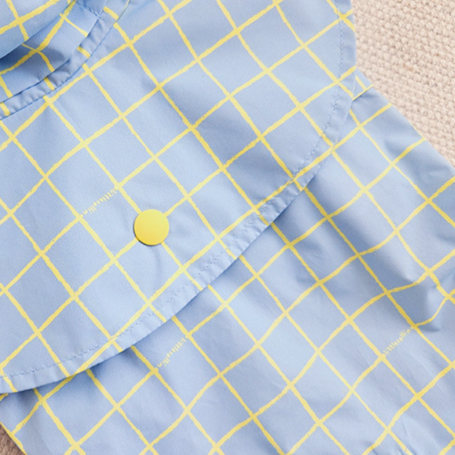 Pet Daily | Pet Checked Cape Raincoat