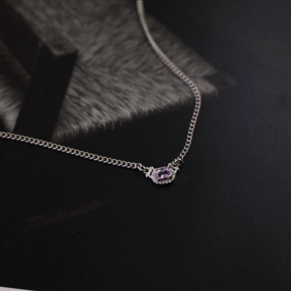 Basicworkshop|Amethyst Lavender S925 Chain Necklace