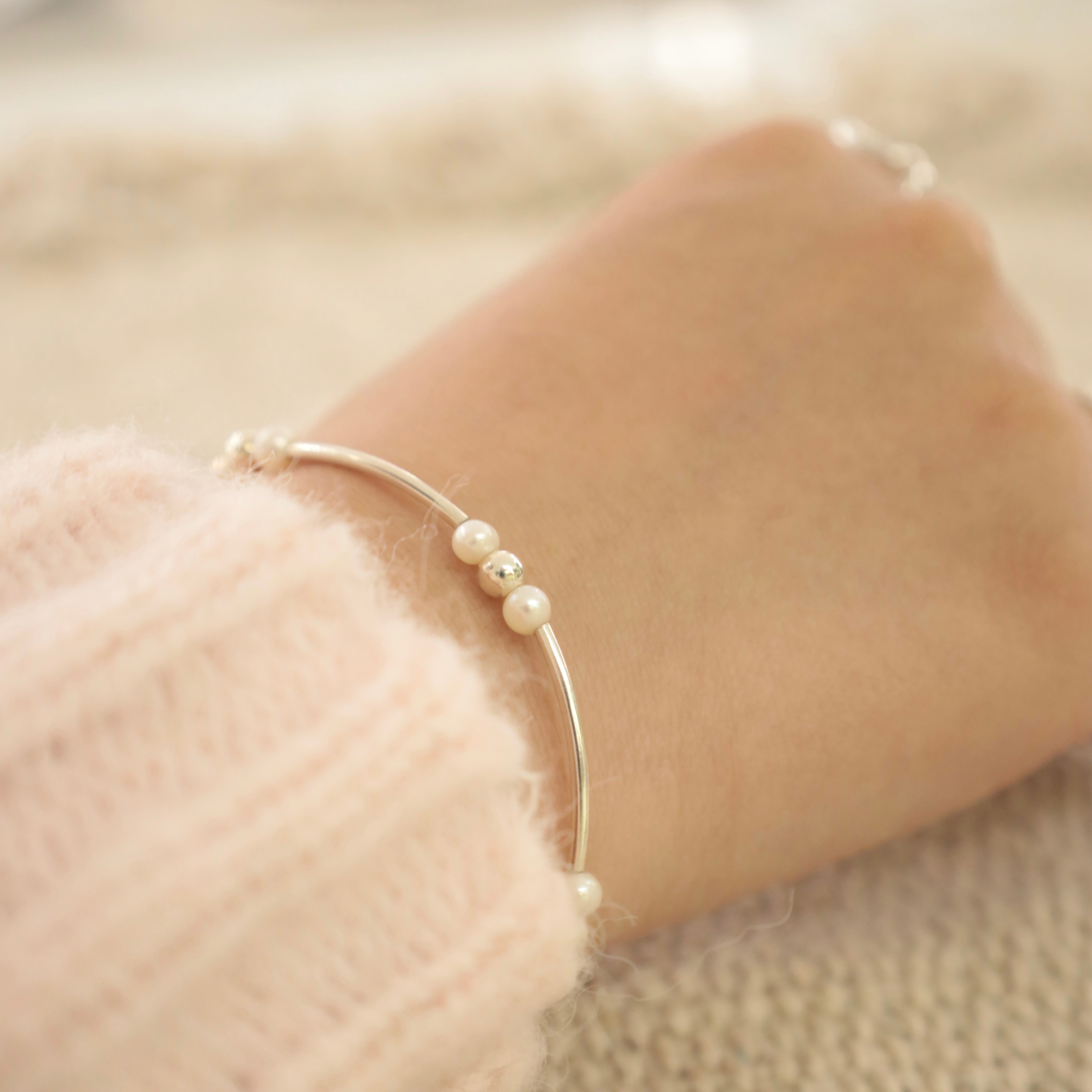 IKON | 925Silver Freshwater Pearl Mixi Bead Bracelet