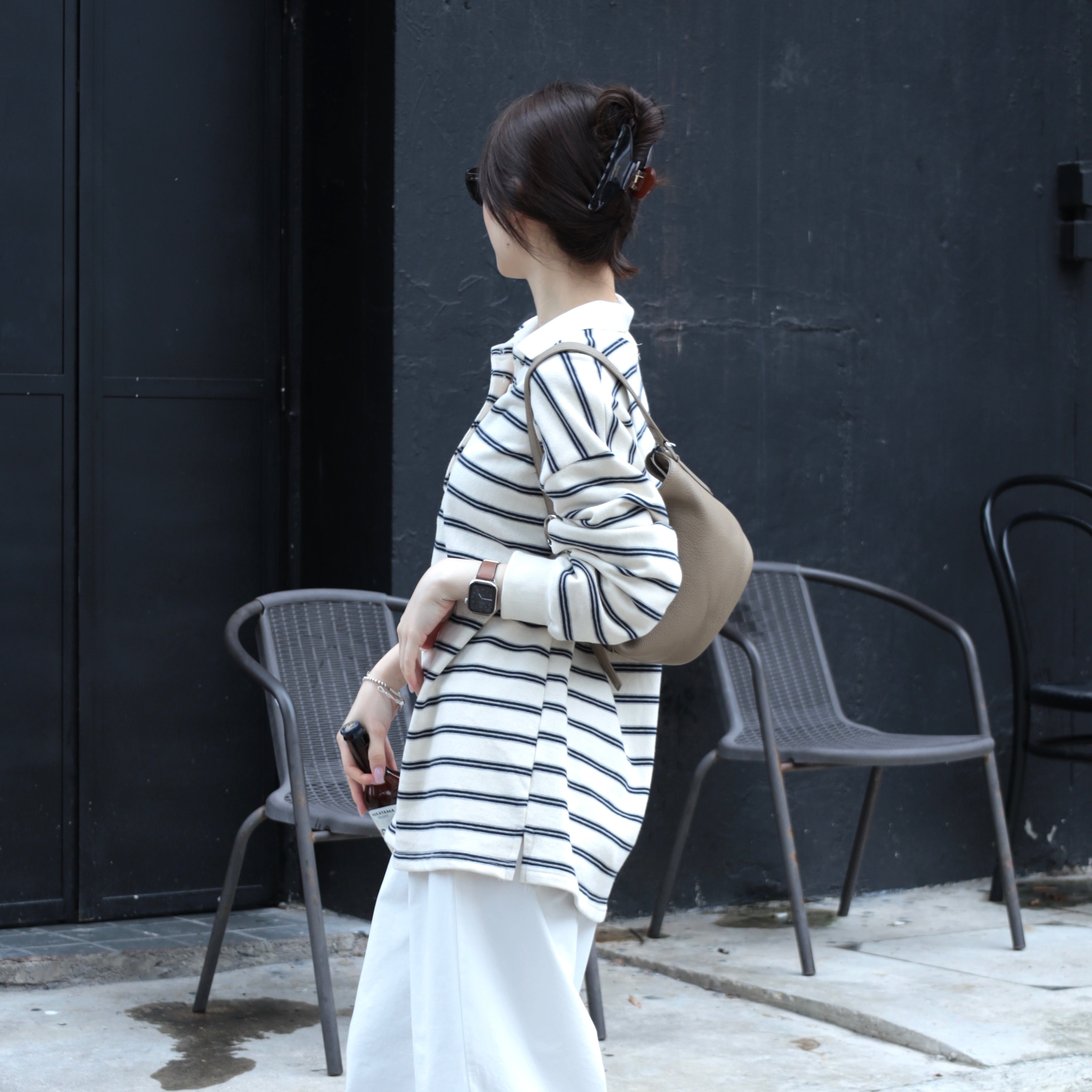 U Cloakroom | Moon Leather Shoulder Bag