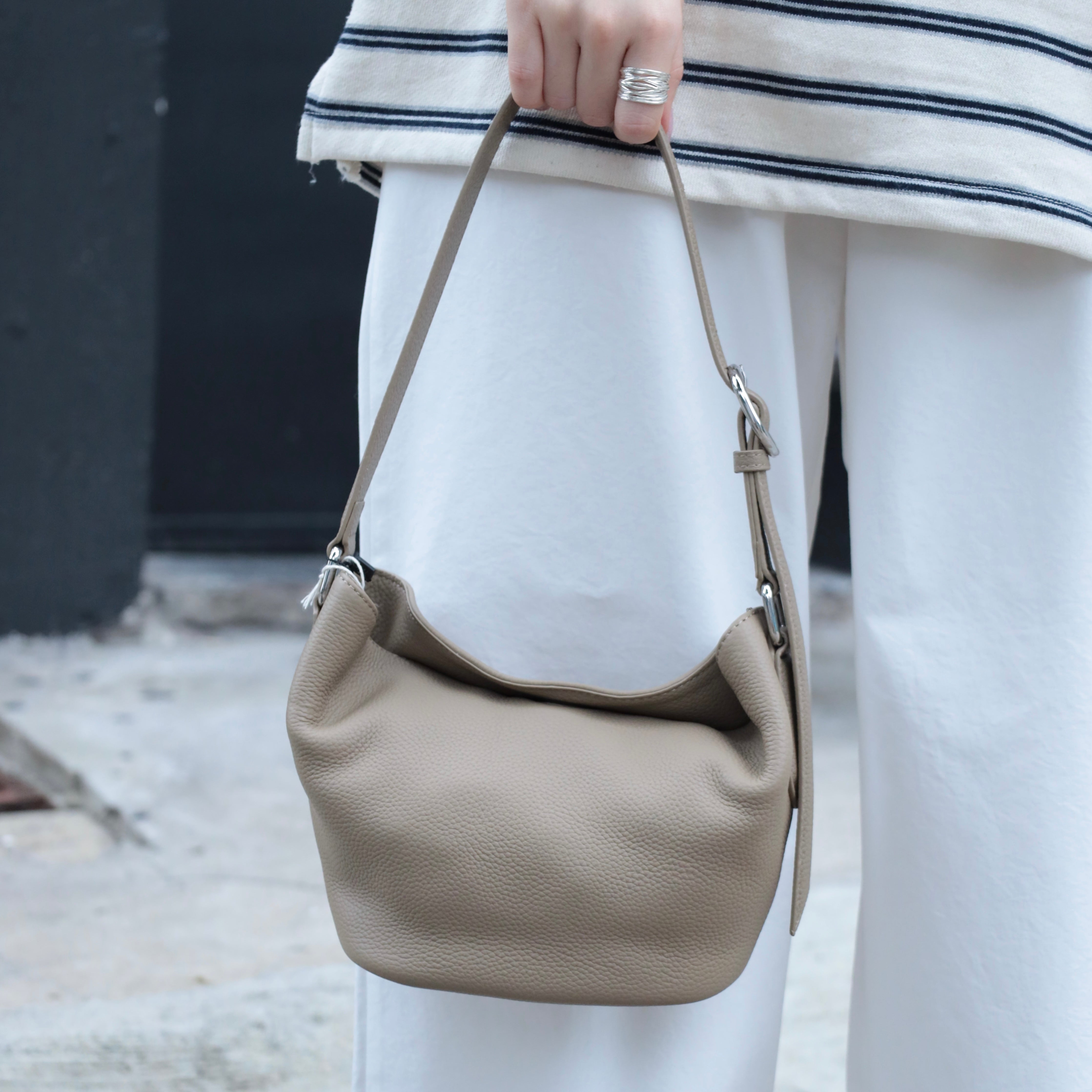 U Cloakroom | Moon Leather Shoulder Bag