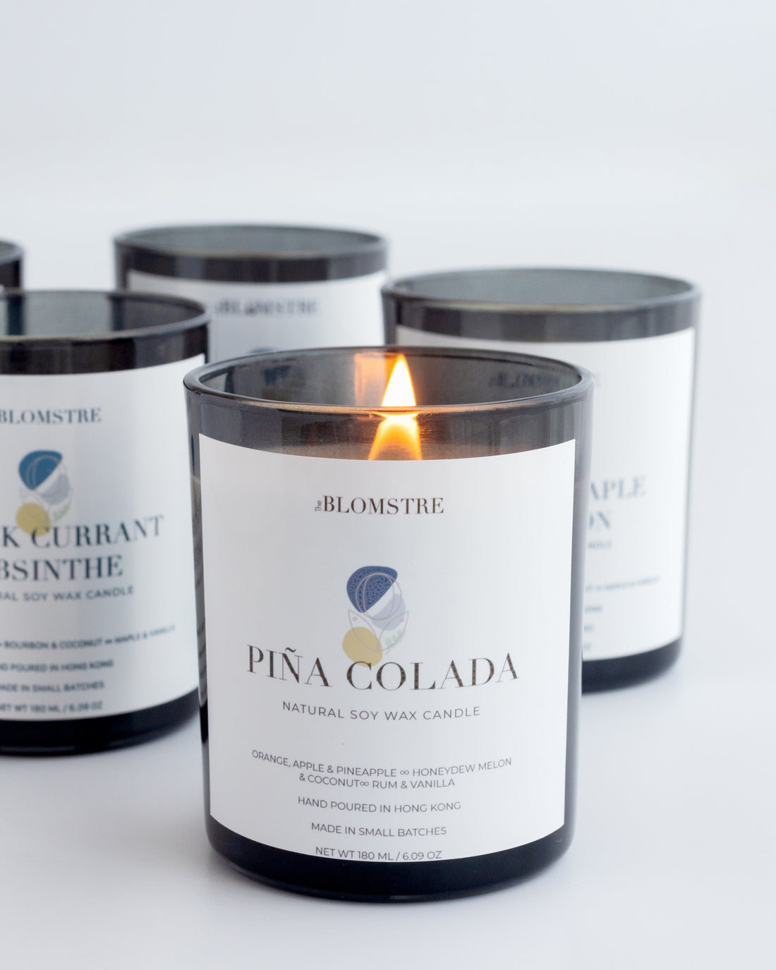 THE BLOMSTRE|Soy Candle 180ml: PIÑA COLADA - N°5