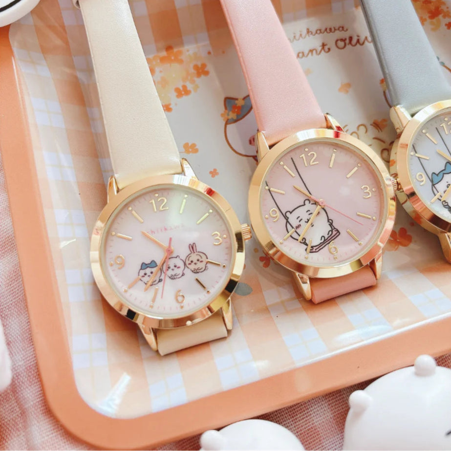 Zakkaholic | Chiikawa Faux Leather Strap Watch