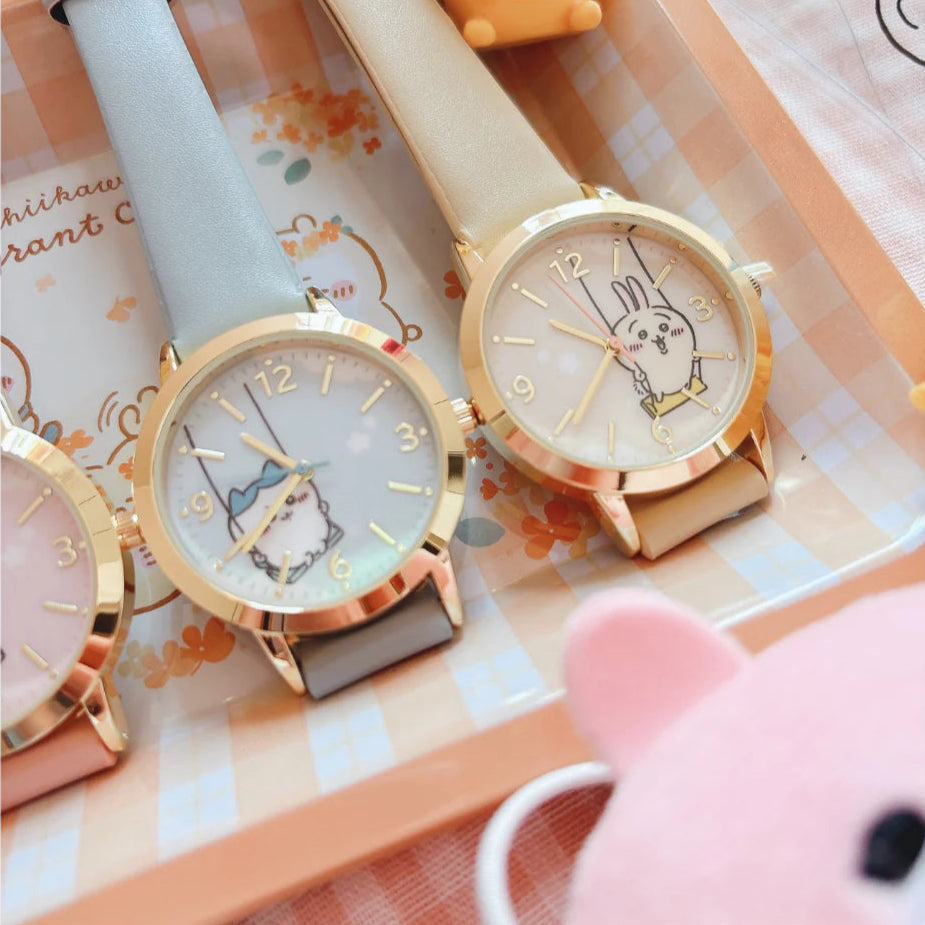 Zakkaholic | Chiikawa Faux Leather Strap Watch