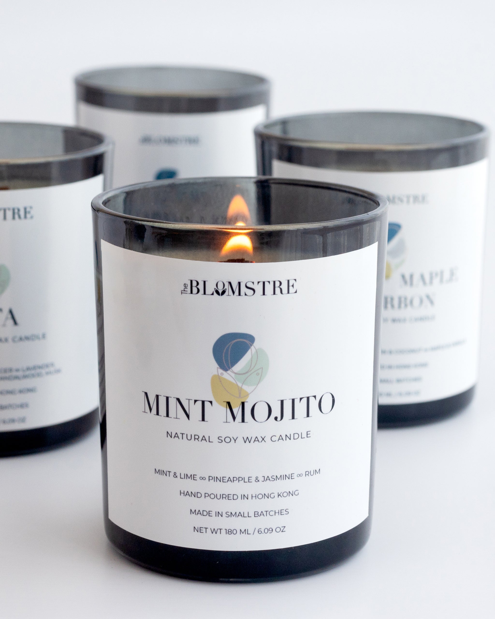 THE BLOMSTRE|Soy Candle 180ml: MINT MOJITO - N°4