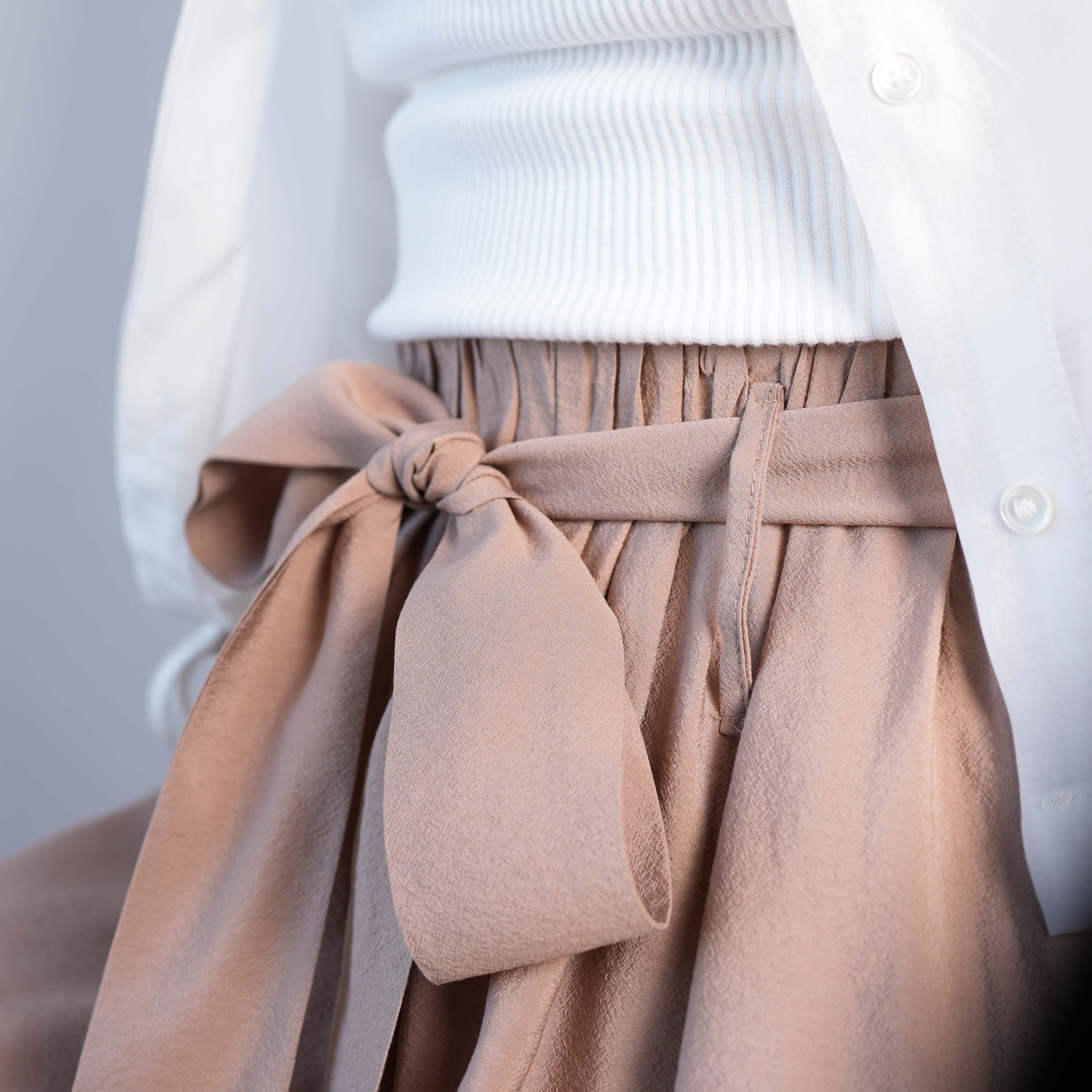 Wide Leg Sash Culottes