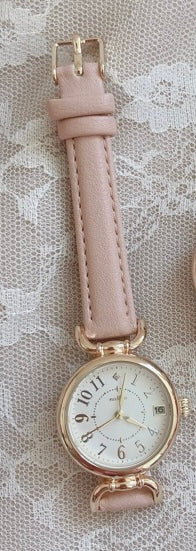 Good things take Time Antique Calendar Watch|復古日期手錶(女裝/DSE錶/考試手錶)