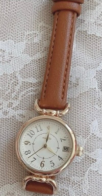 Good things take Time Antique Calendar Watch|復古日期手錶(女裝/DSE錶/考試手錶)