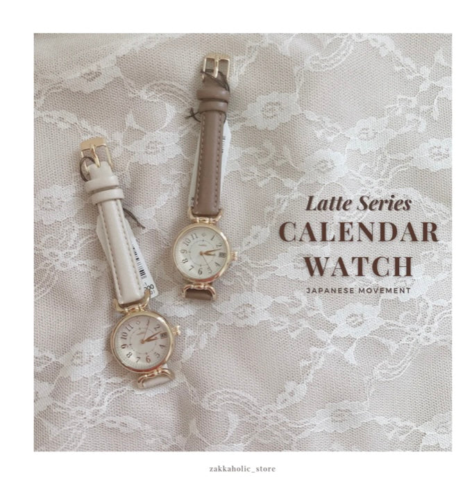 Good things take Time Antique Calendar Watch|復古日期手錶(女裝/DSE錶/考試手錶)