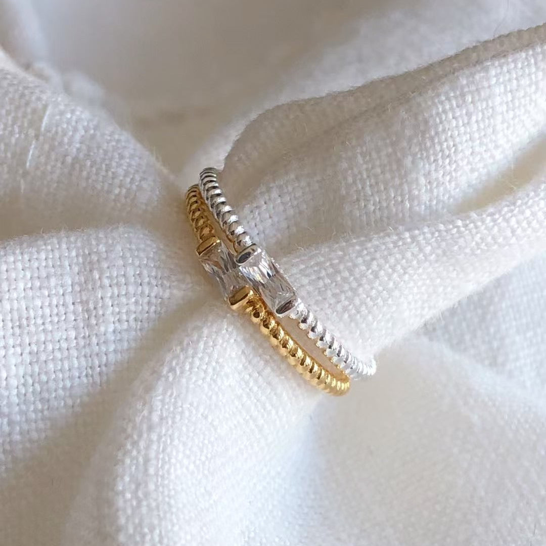 IKON | 925Silver Square Cubic Ring