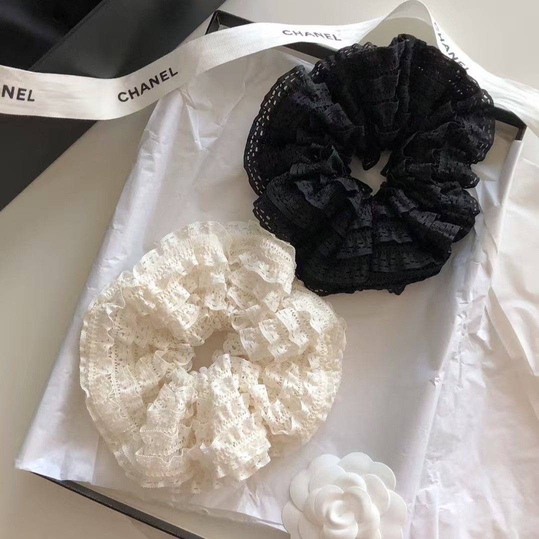ChicStrands|Frill Lace Hair Scrunchie