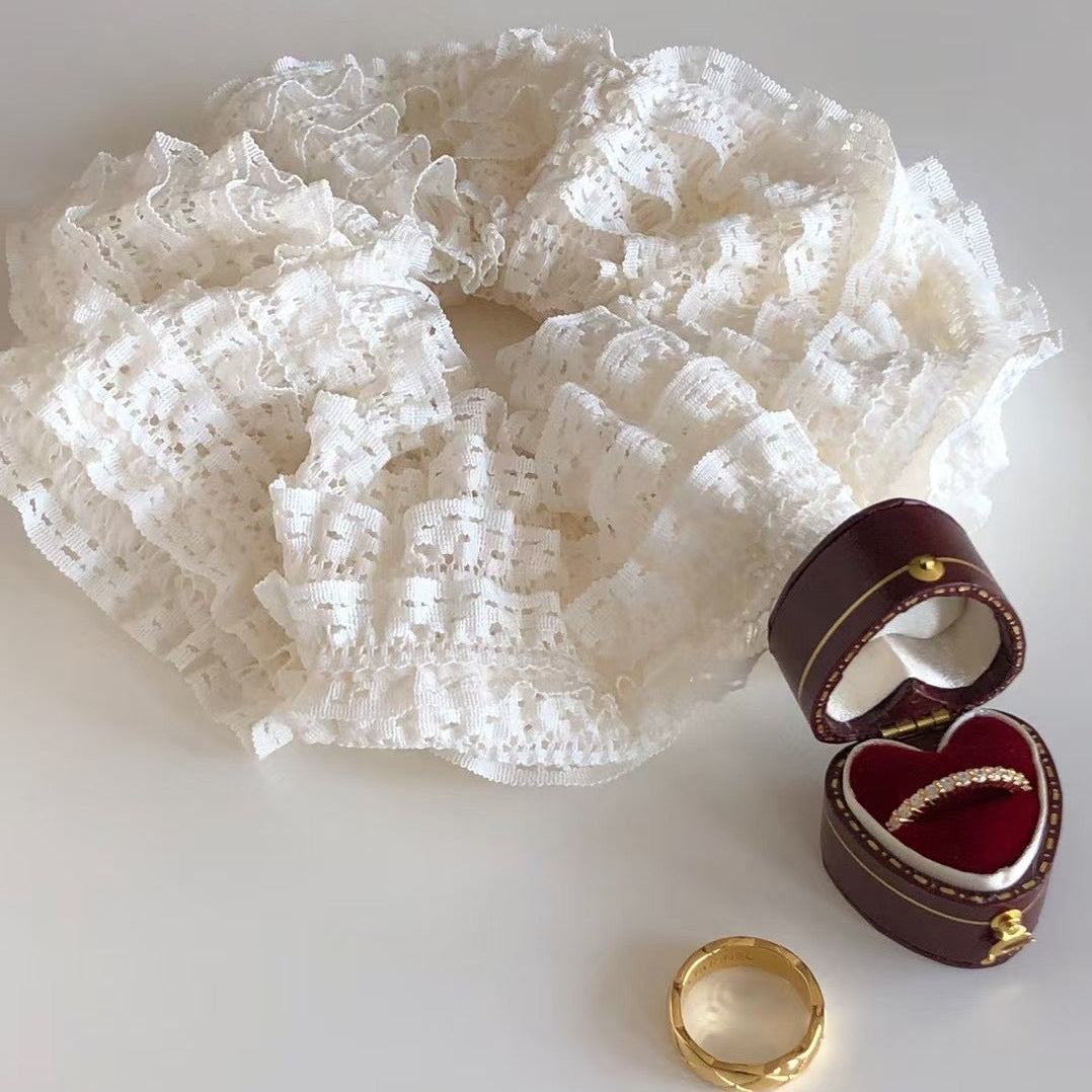 ChicStrands|Frill Lace Hair Scrunchie