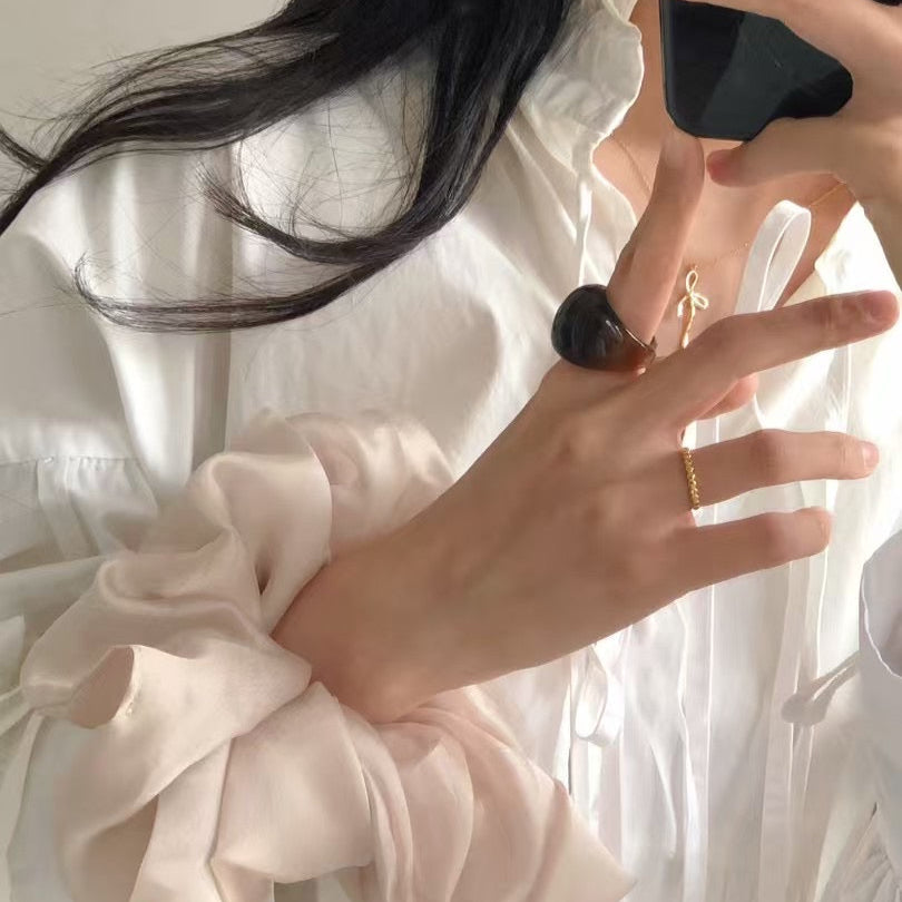 ChicStrands|Chiffon Glossy Big Sized Hair Scrunchie