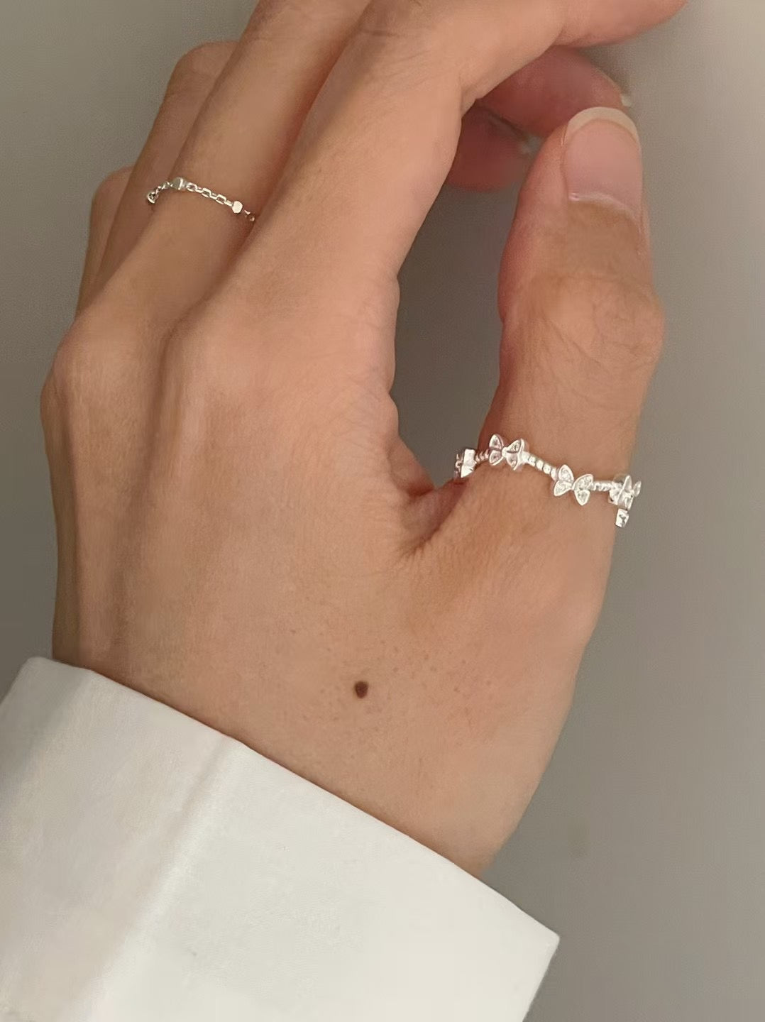 IKON | 925Silver Chain Layering Ring