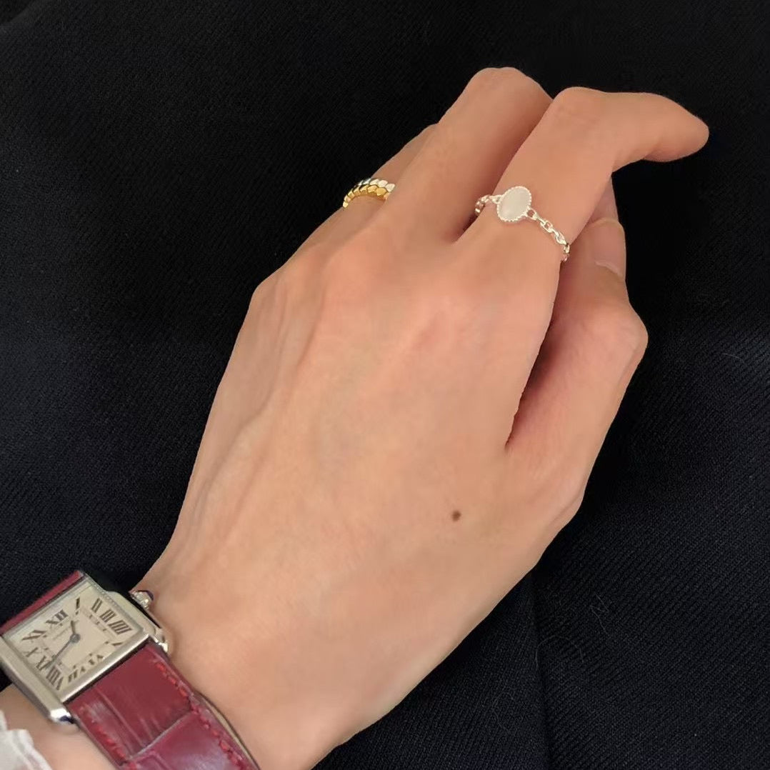 IKON | 925Silver Cat's-eye Stone Ring