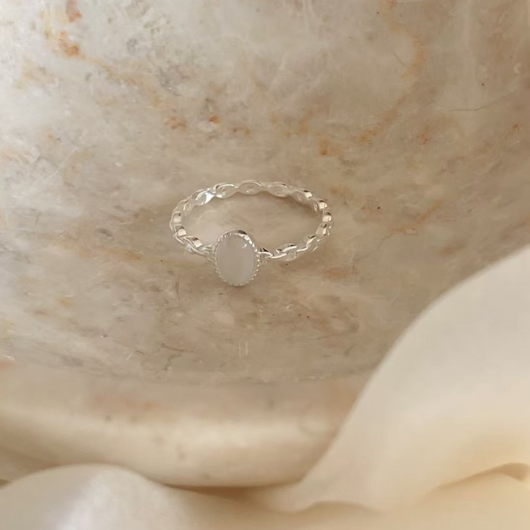 IKON | 925Silver Cat's-eye Stone Ring