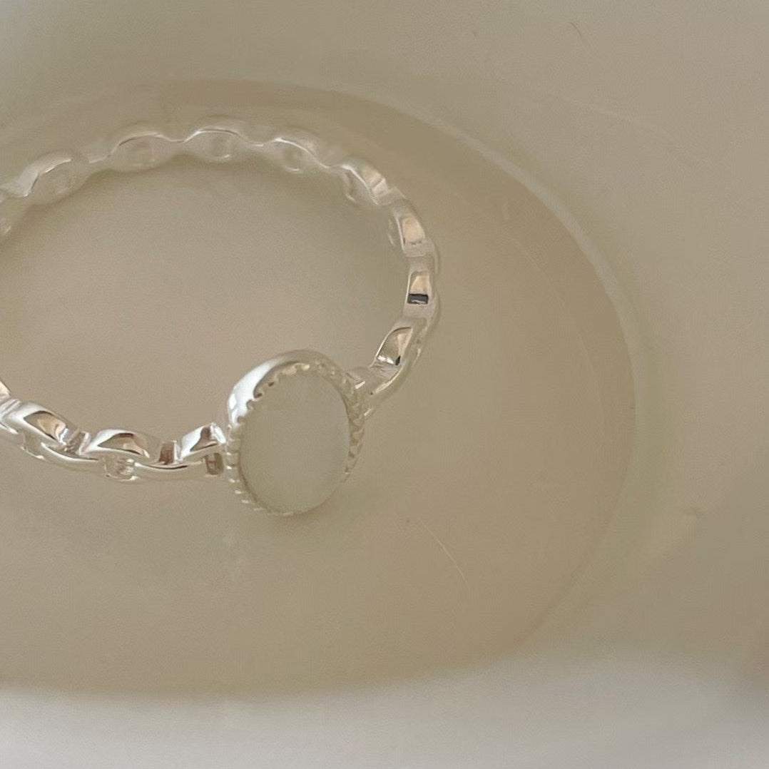 IKON | 925Silver Cat's-eye Stone Ring