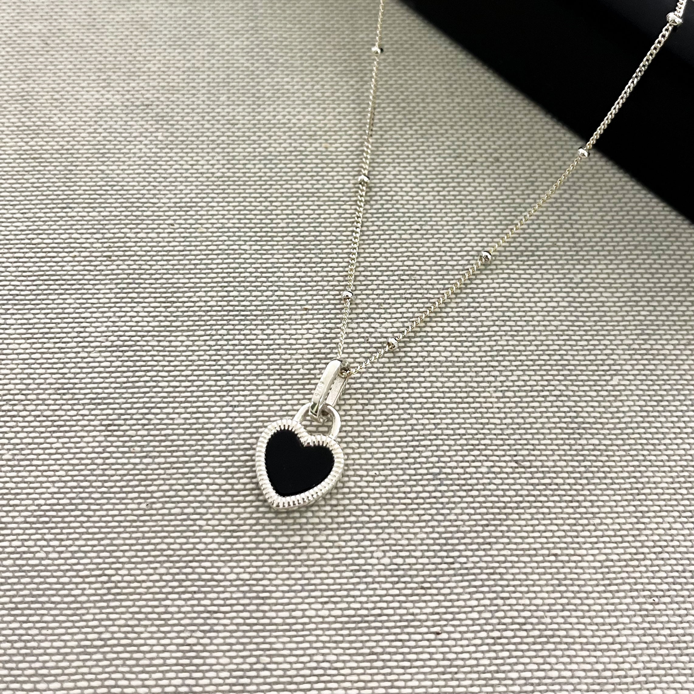S925  DOUBLE WEAR HEART NECKLACE - IKON68