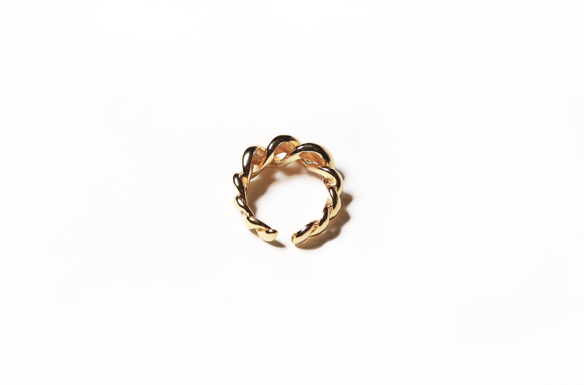 女仔戒指:牛角包戒指 S925 Silver 純銀 / S925 Silver+ 18K Gold Plated 純銀鍍18K金