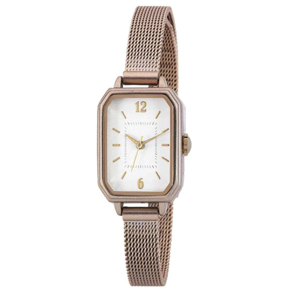 Classic metallic mesh square watch |經典簡約鋼錶