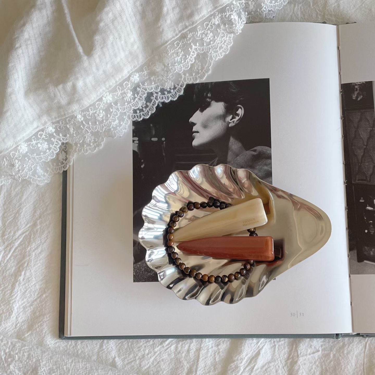 ChicStrands | France Lettering Triangle Hairpin