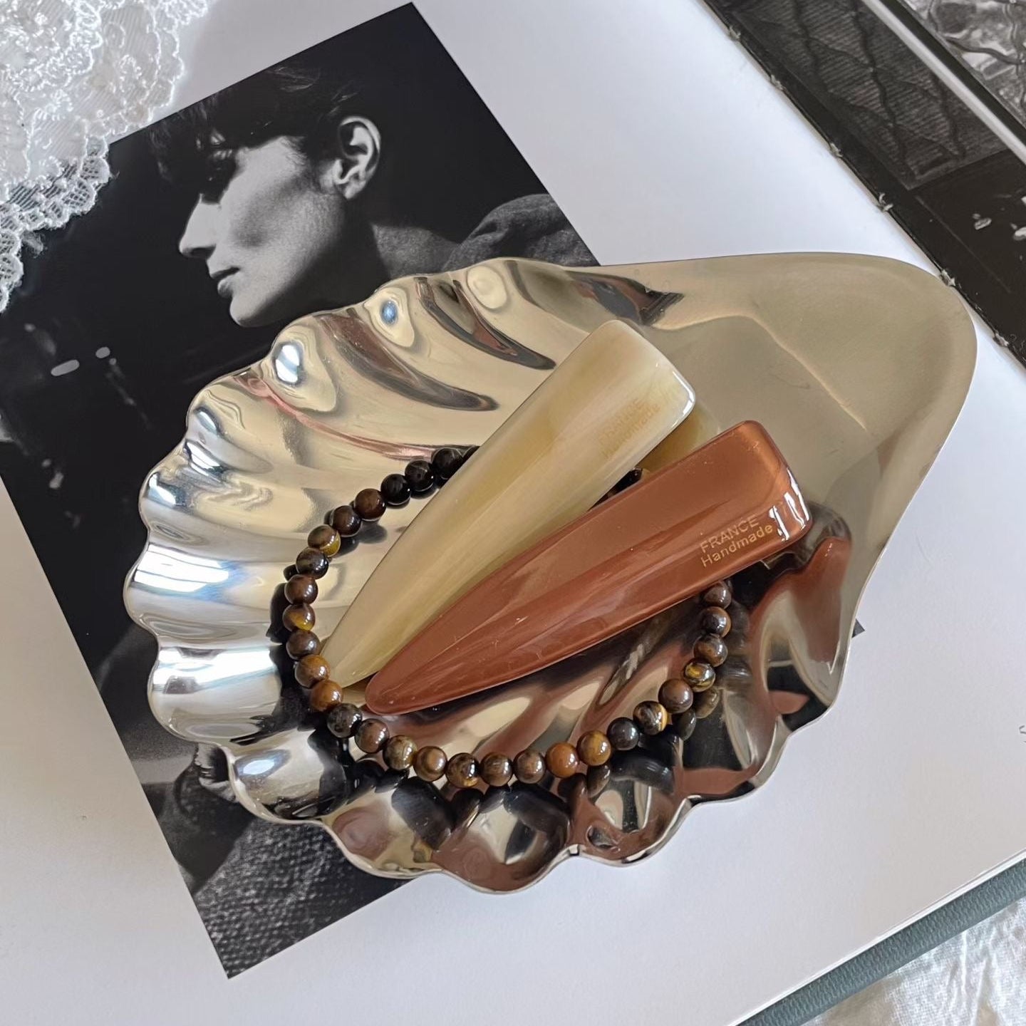 ChicStrands | France Lettering Triangle Hairpin