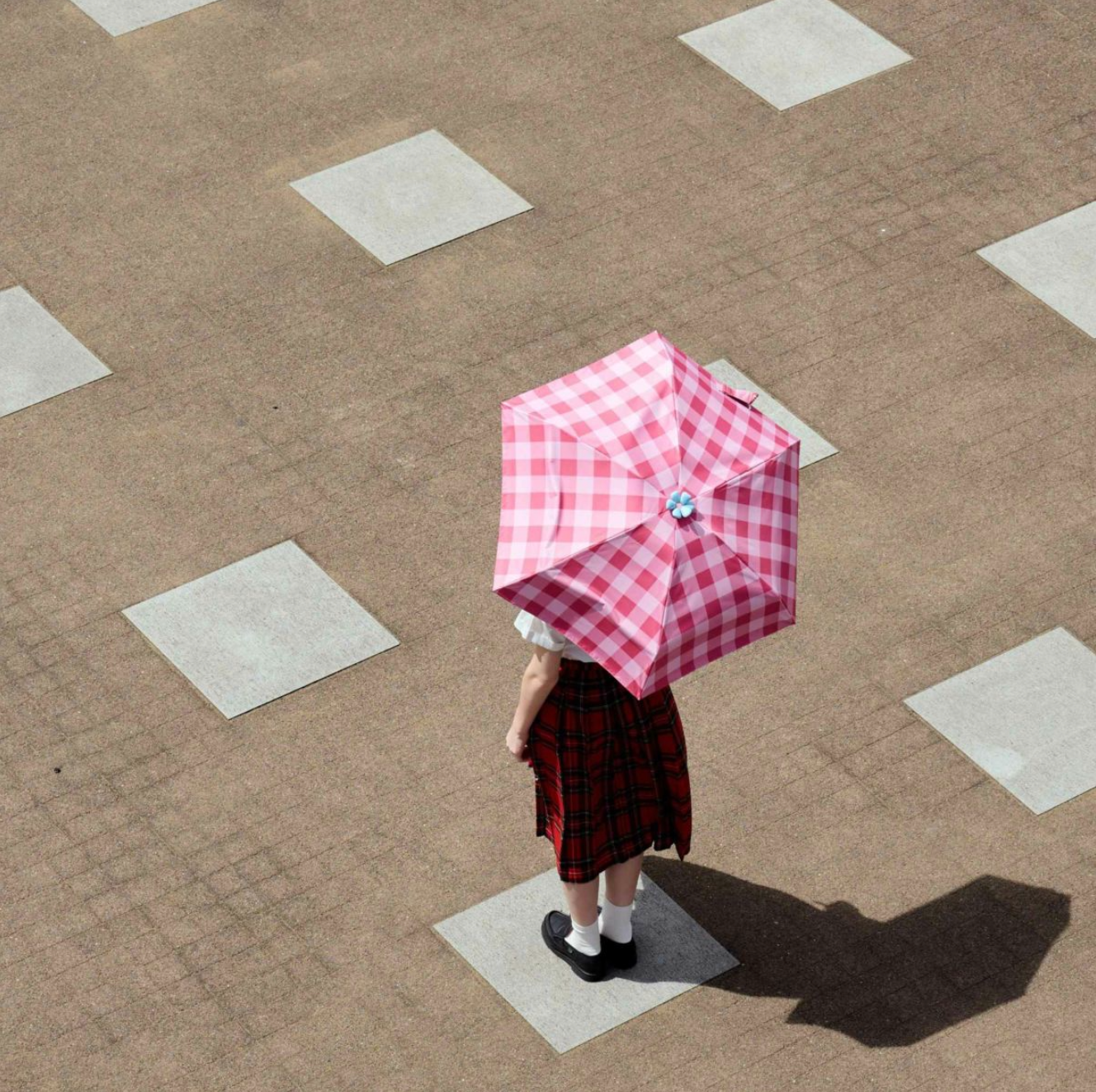 Bloom Your Colour｜Ohana Parasol (Checked Pattern）