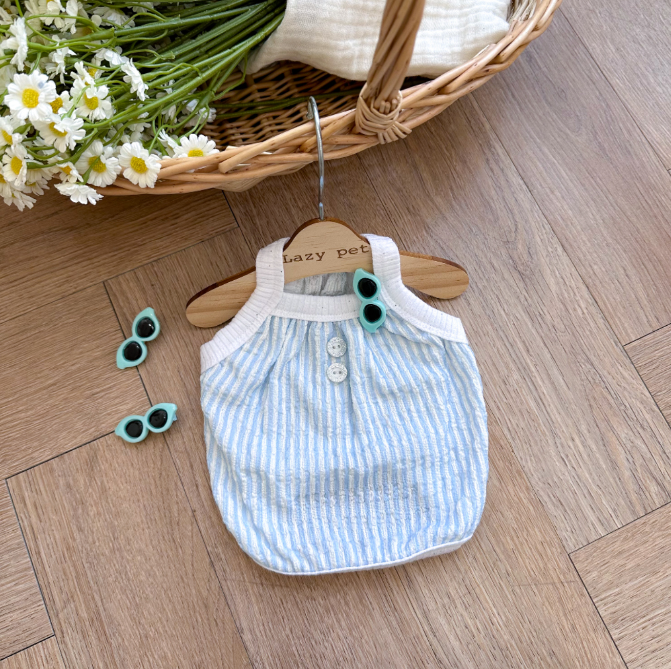 Pet Daily｜Pet Summer Striped Tank