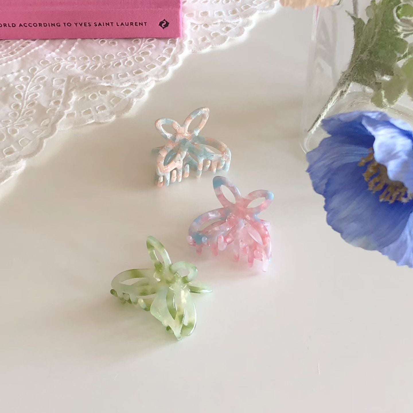 ChicStrands | Cotton Candy Ribbon Mini Hair Claws