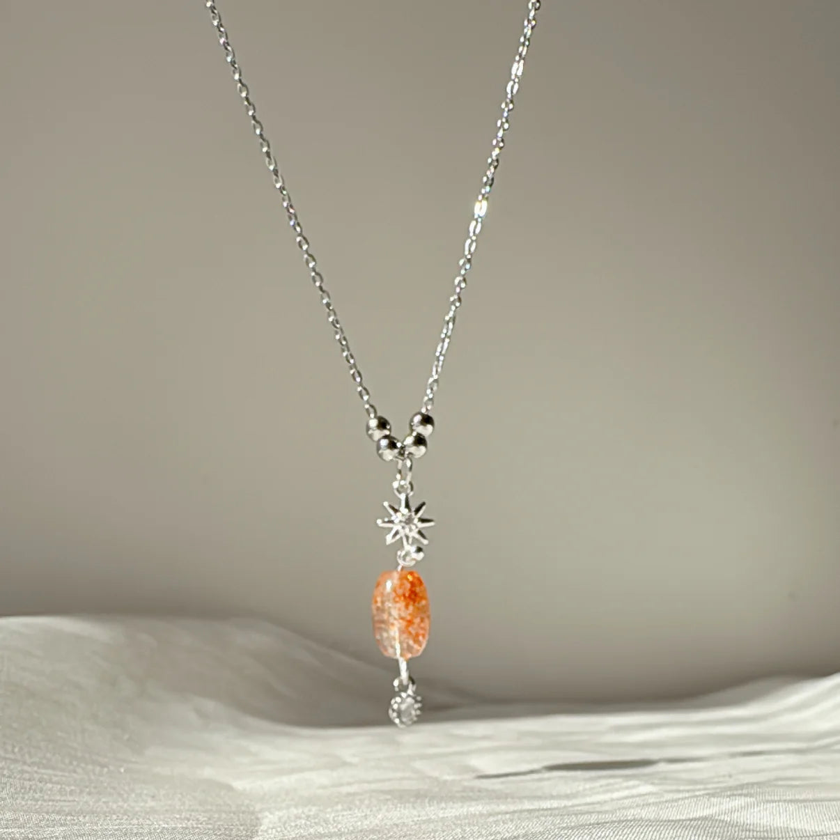 Basicworkshop｜太陽石星星頸鏈