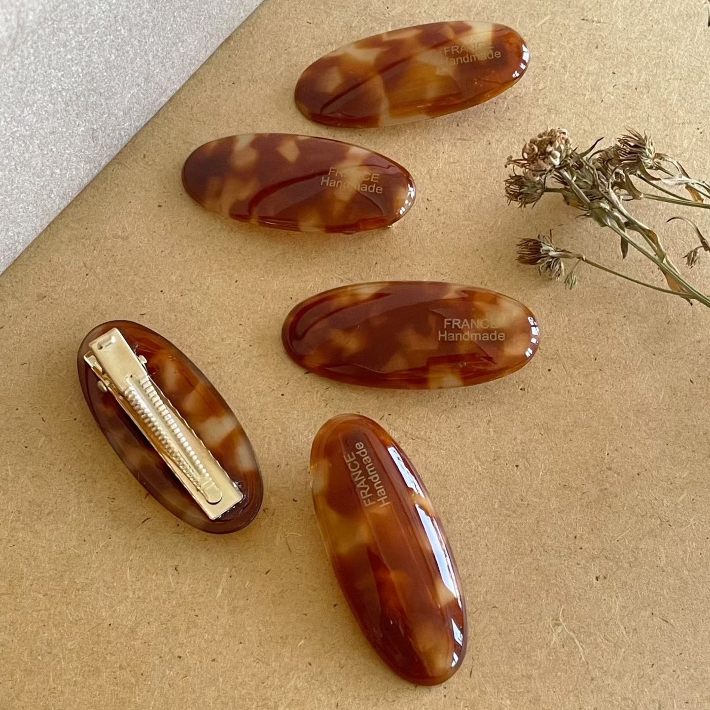 ChicStrands | France Lettering Pebble Mini Hairpin