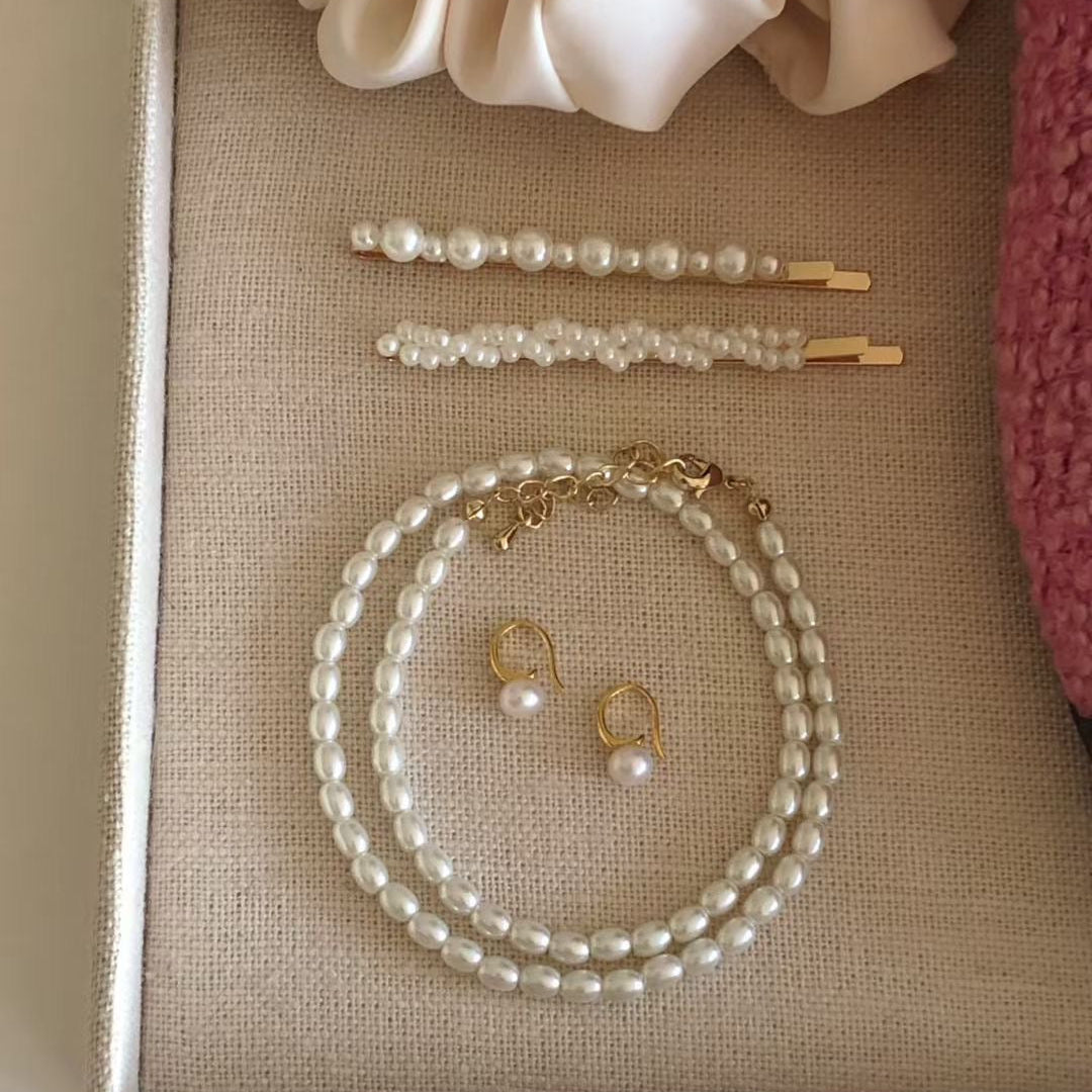 IKON  | 925Silver Freshwater Pearl Hook Earrings