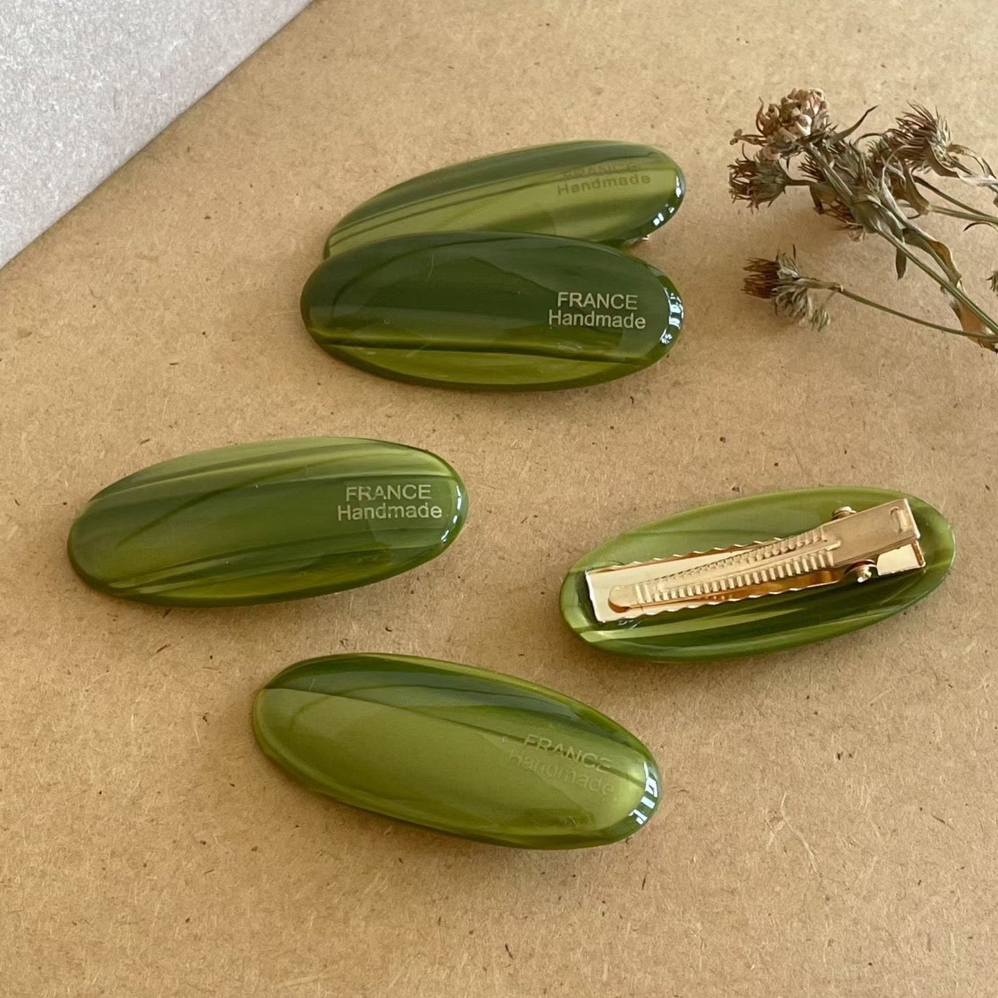 ChicStrands | France Lettering Pebble Mini Hairpin