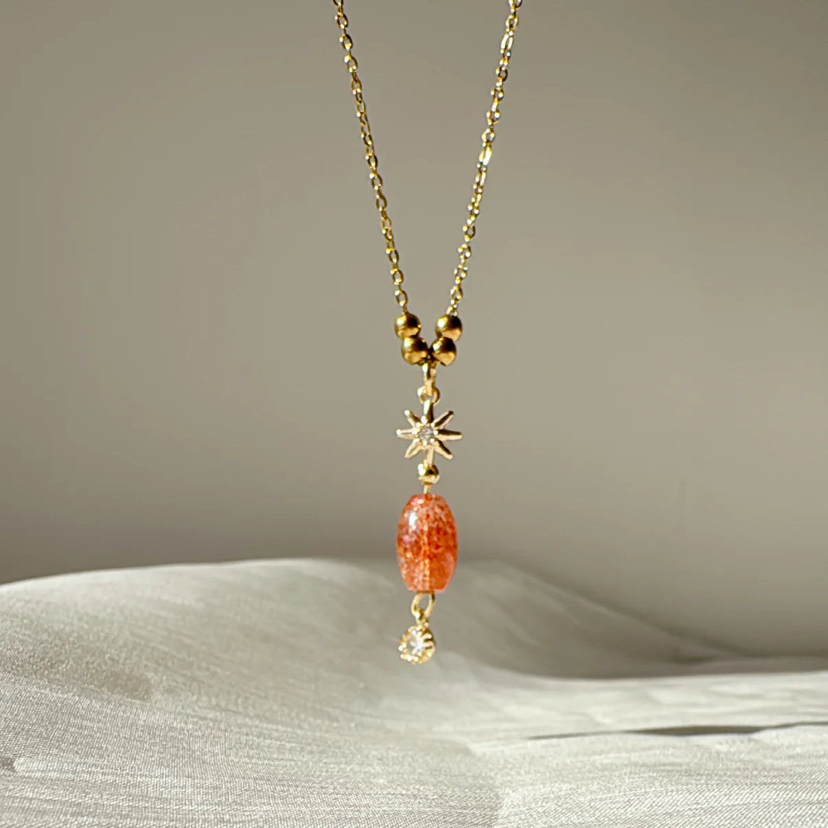 Basicworkshop｜太陽石星星頸鏈