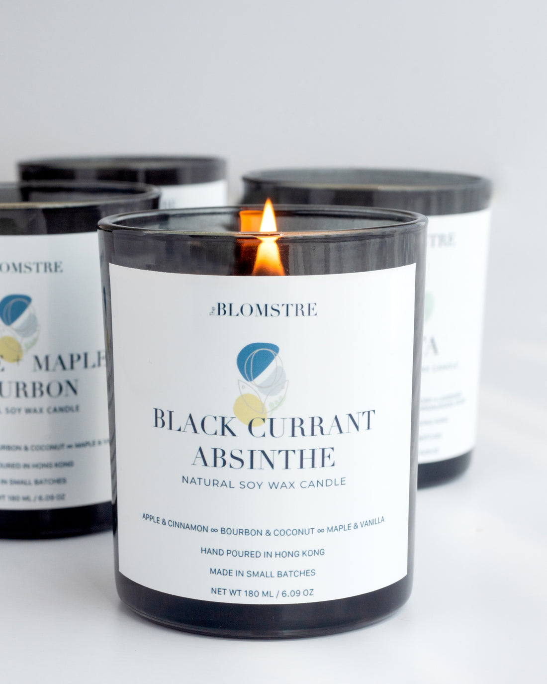 THE BLOMSTRE｜Soy Candle 180ml: BLACK CURRANT ABSINTHE - N°6