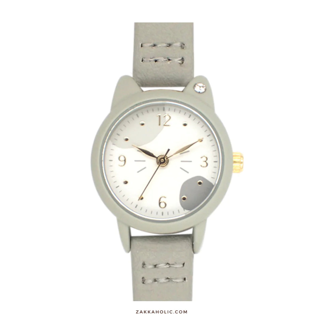 WATER PROOF CAT SHAPE WATCH ｜女裝 防水 三色貓貓形手錶