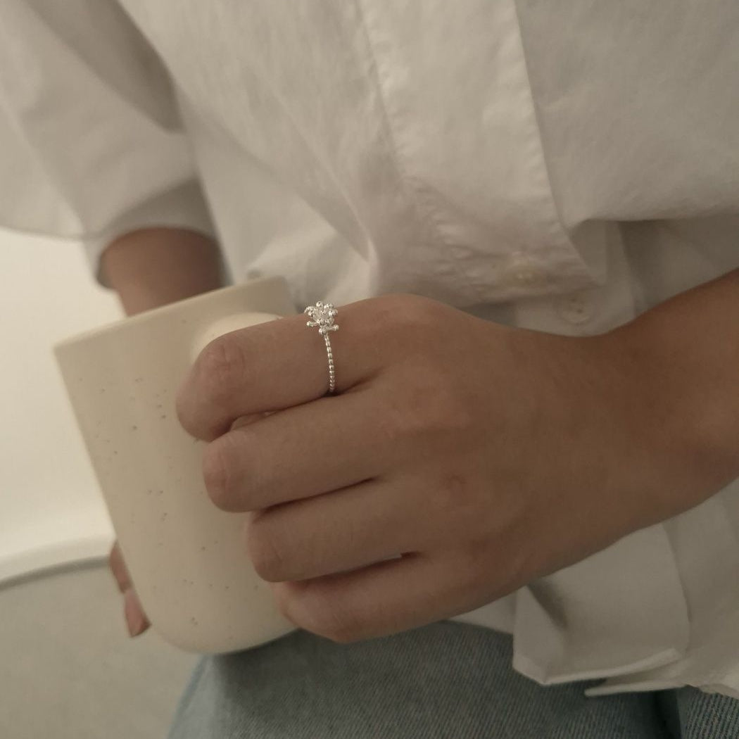 IKON | 925Silver Blossom Sparkle Ring