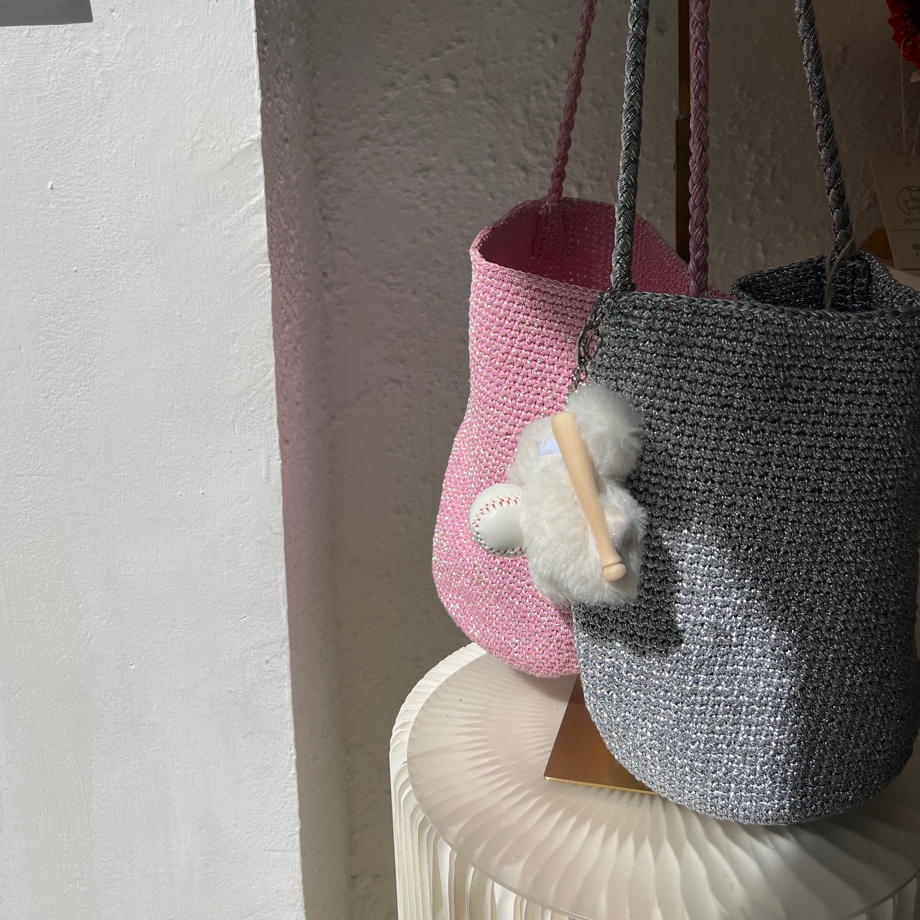 U Cloakroom - Blink Woven Bucket Bag
