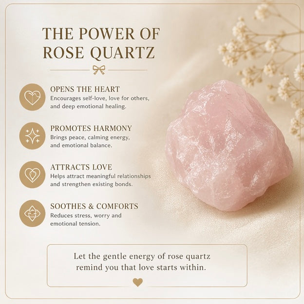 Basicworkshop | Rose Quartz Starburst Heart Necklace