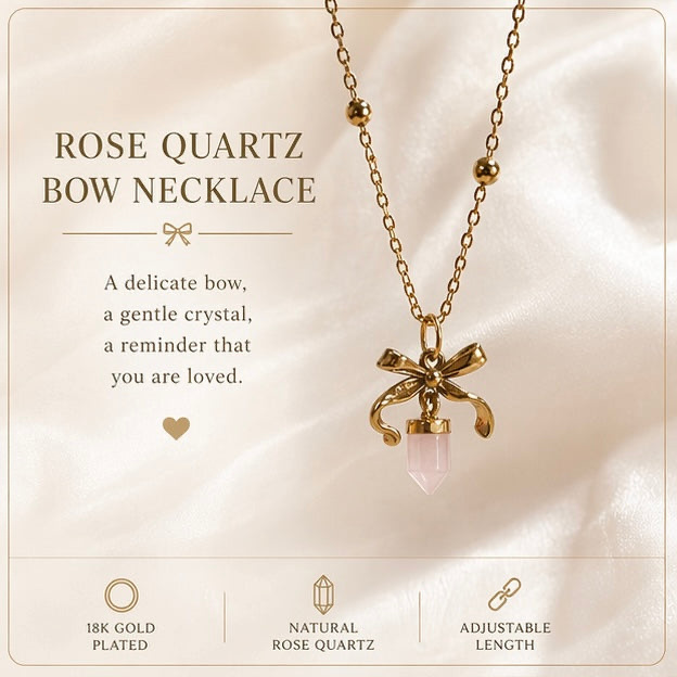 Basicworkshop | Rose Bow Quartz necklace