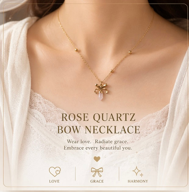 Basicworkshop | Rose Bow Quartz necklace
