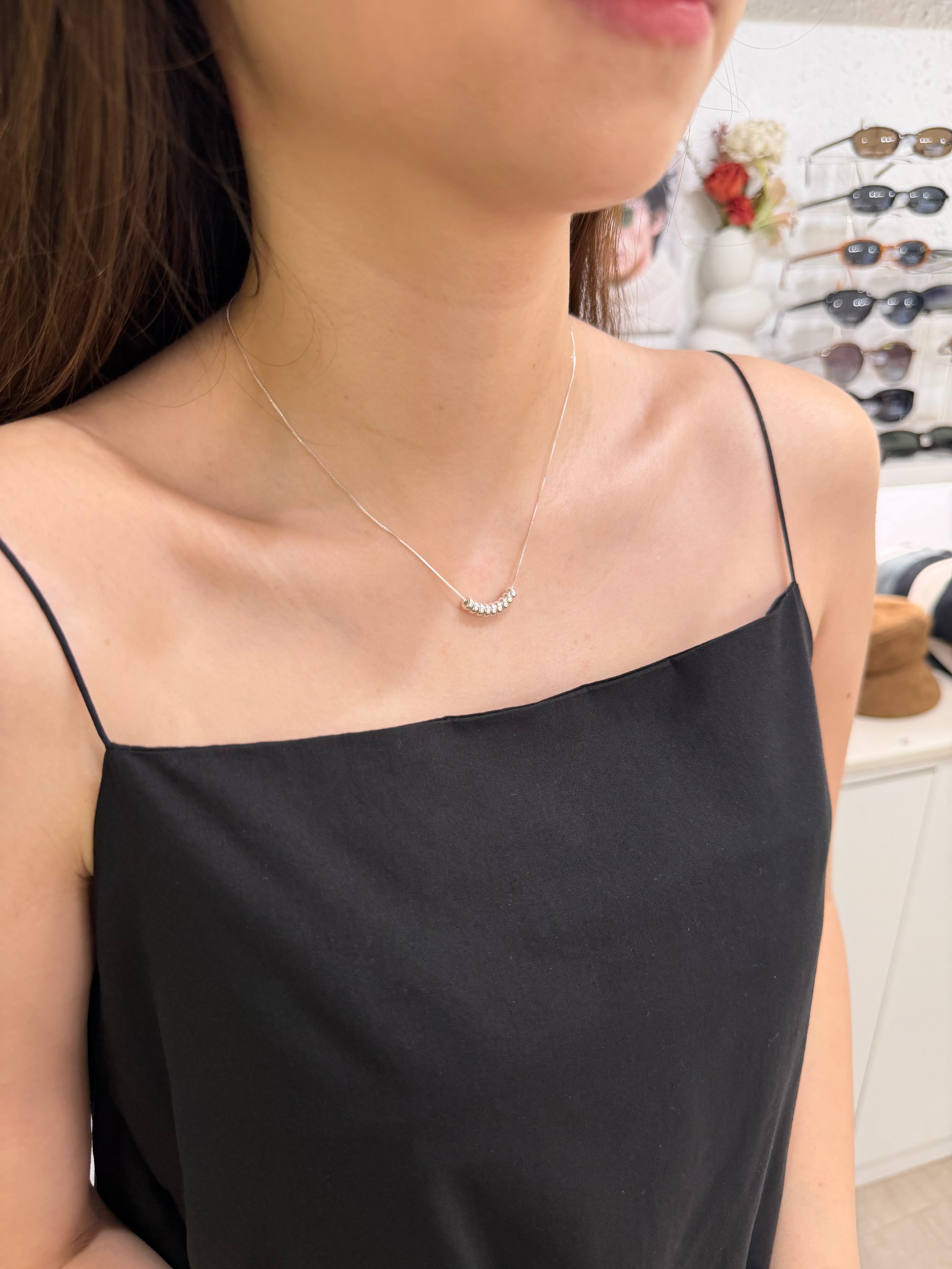 IKON | 925 Silver Floating Bead Necklace