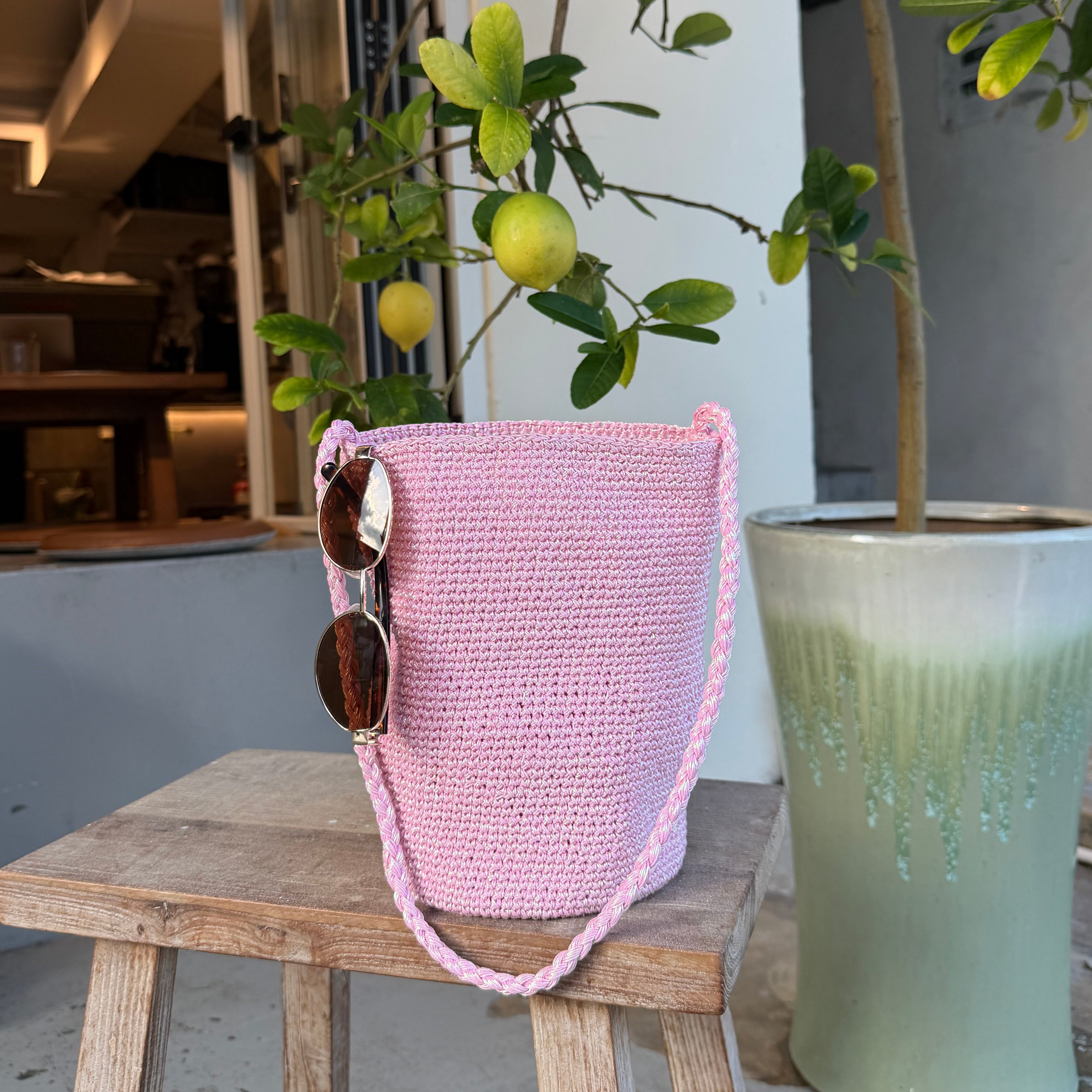 U Cloakroom - Blink Woven Bucket Bag
