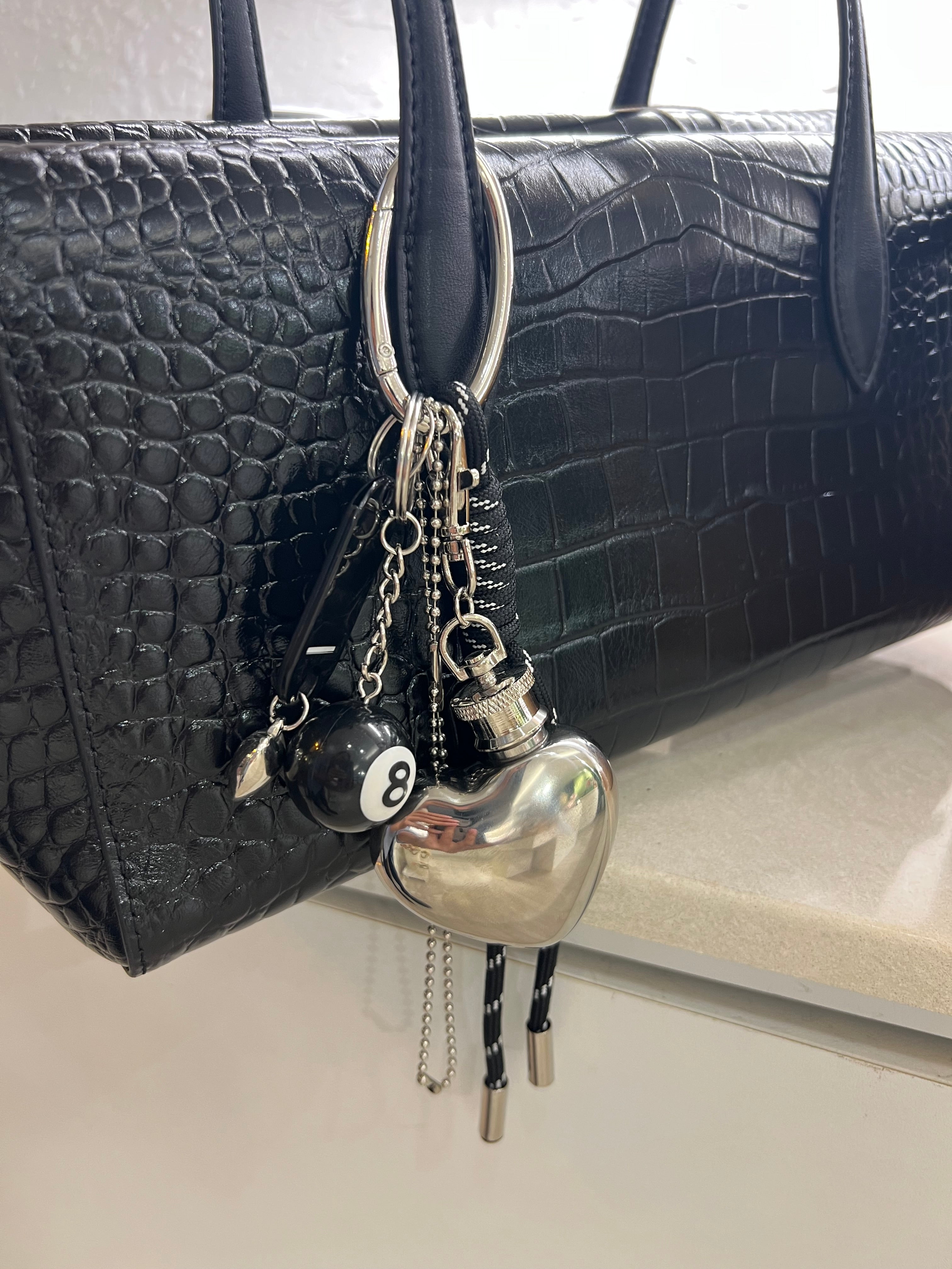 Pocket Luxe | [Pre-order] Punk Rock Metal Hearts Bottle Charm