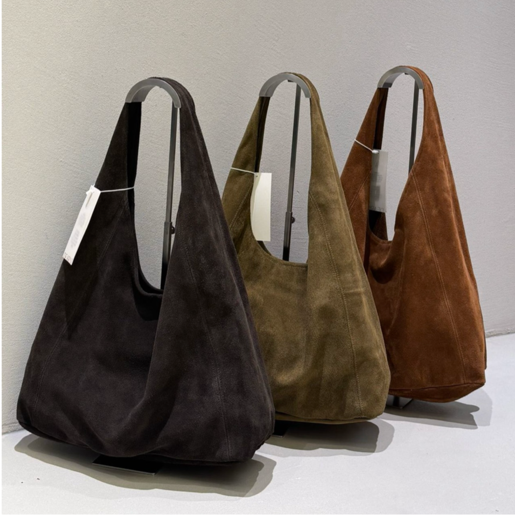 U Cloakroom | Suede Hobo Tote Bag