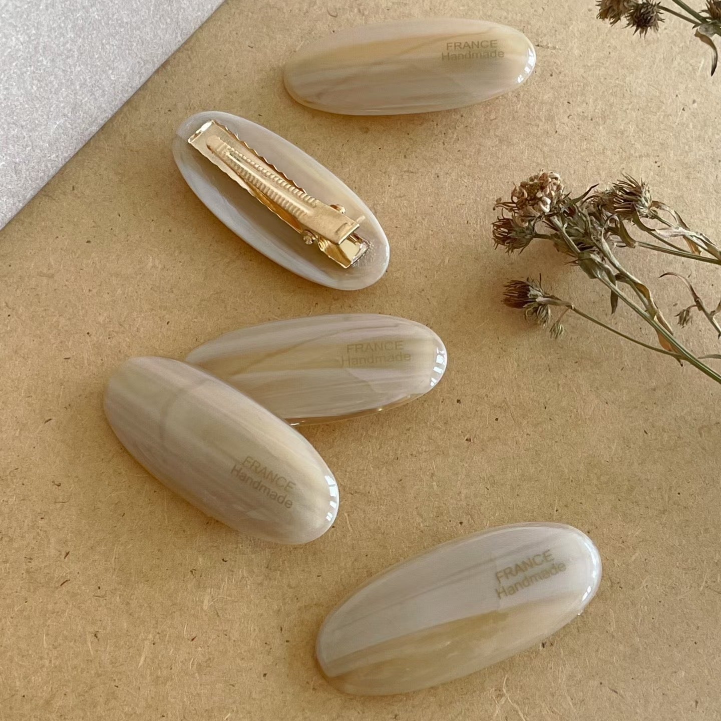 ChicStrands | France Lettering Pebble Mini Hairpin