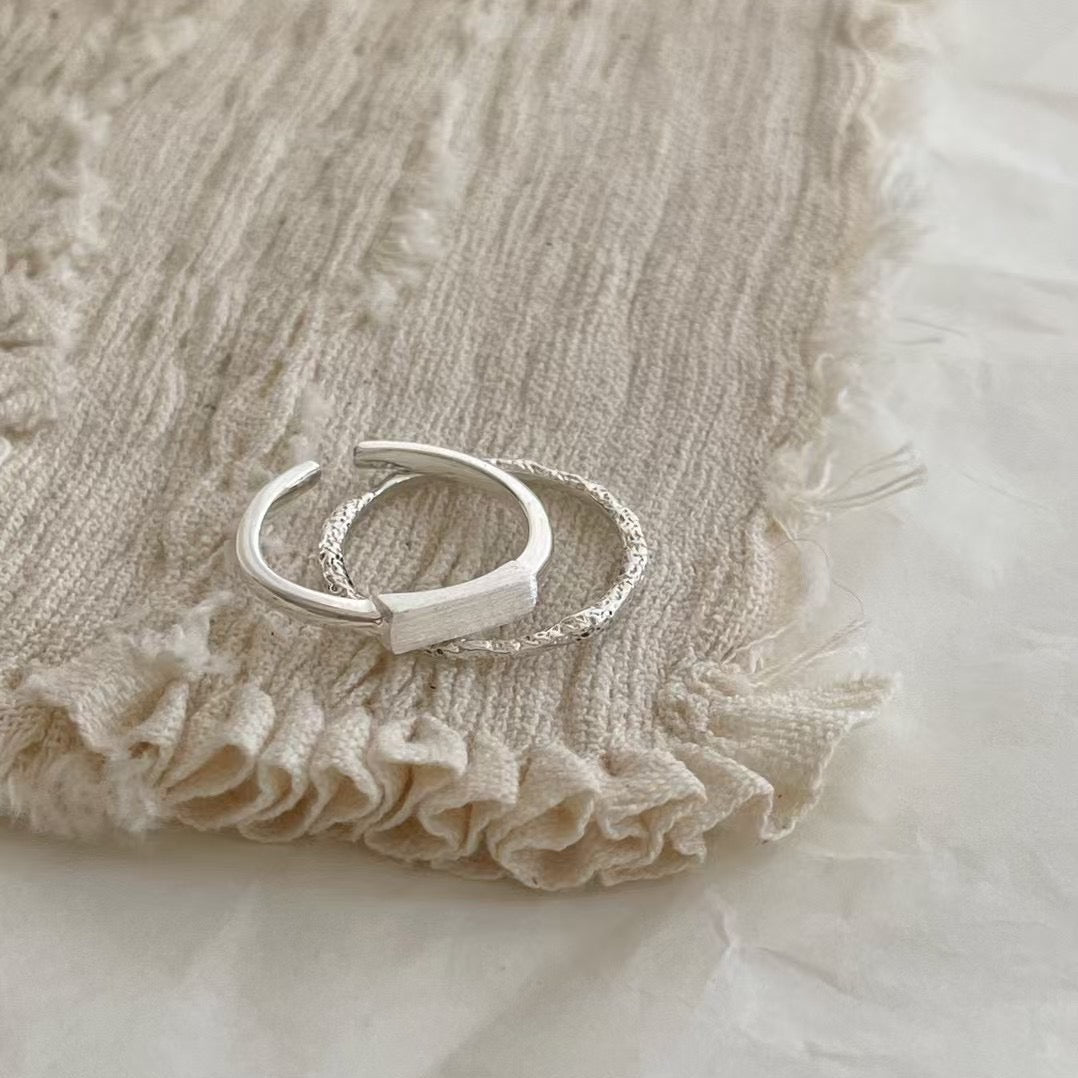 IKON  | 925Silver Texture Ring