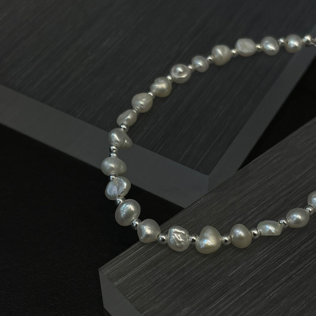 IKON | 925純銀淡水珍珠點點手鍊